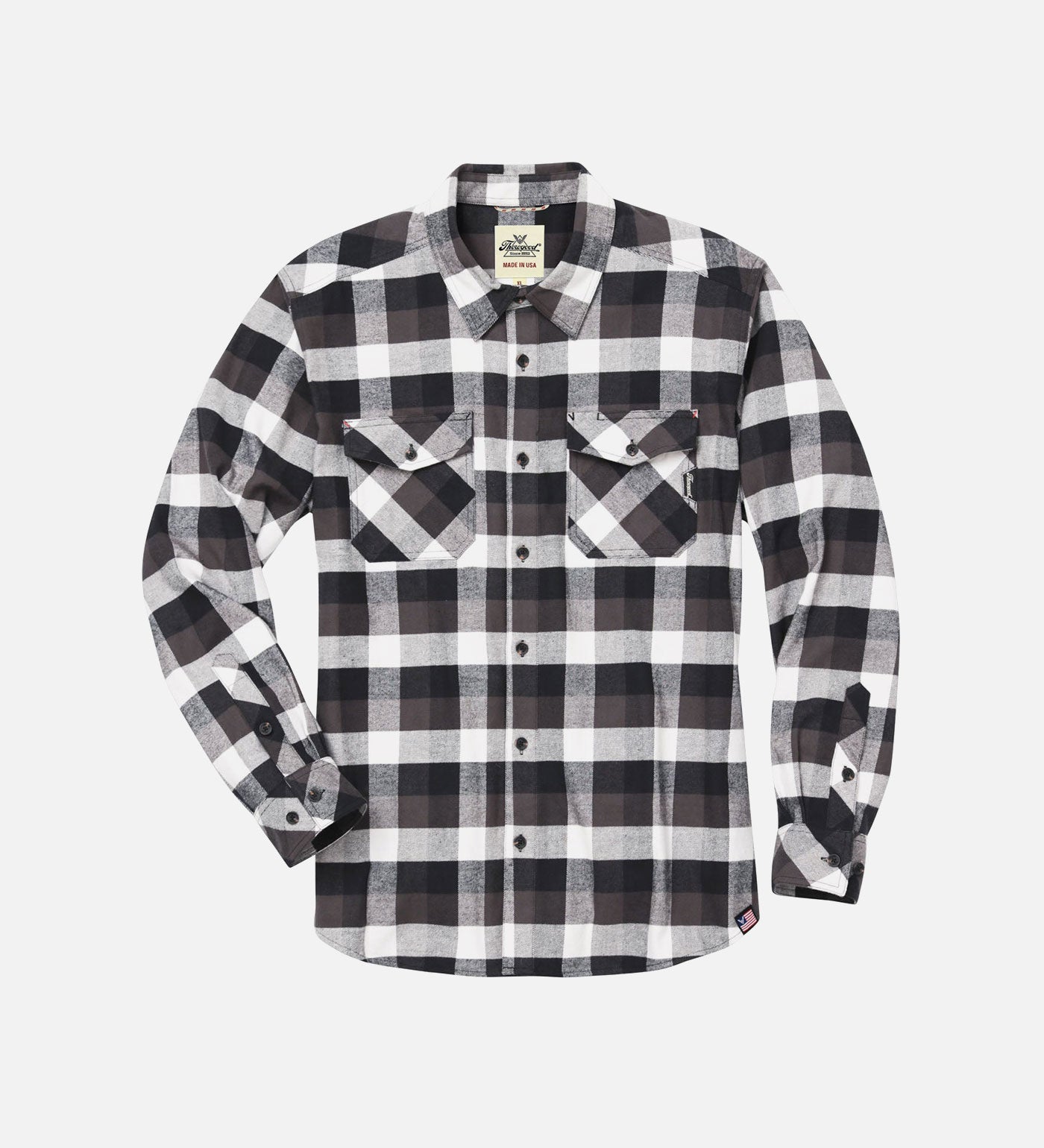 Thorogood Men's Stretch Brushed Flannel Shirt USA Made