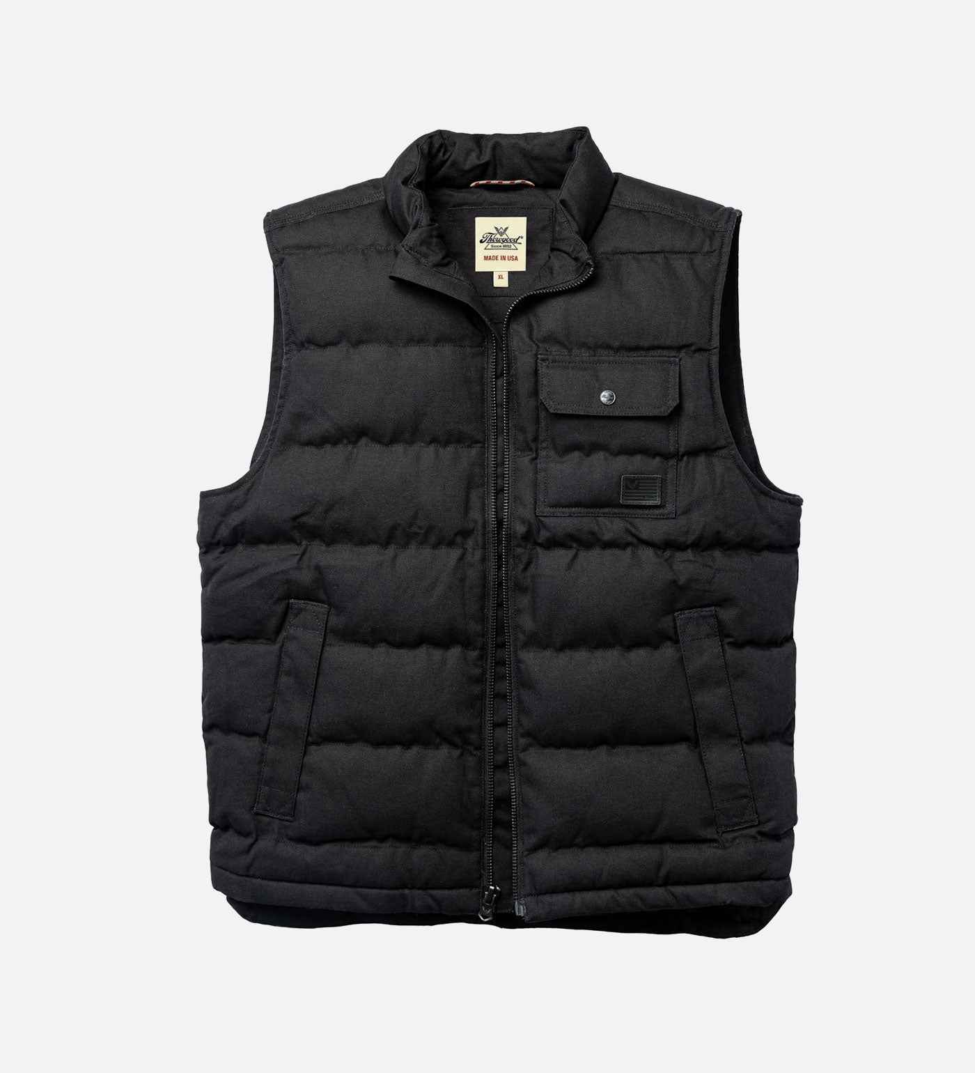 Thorogood Men's Water Repellent Canvas Quilted Vest USA Made