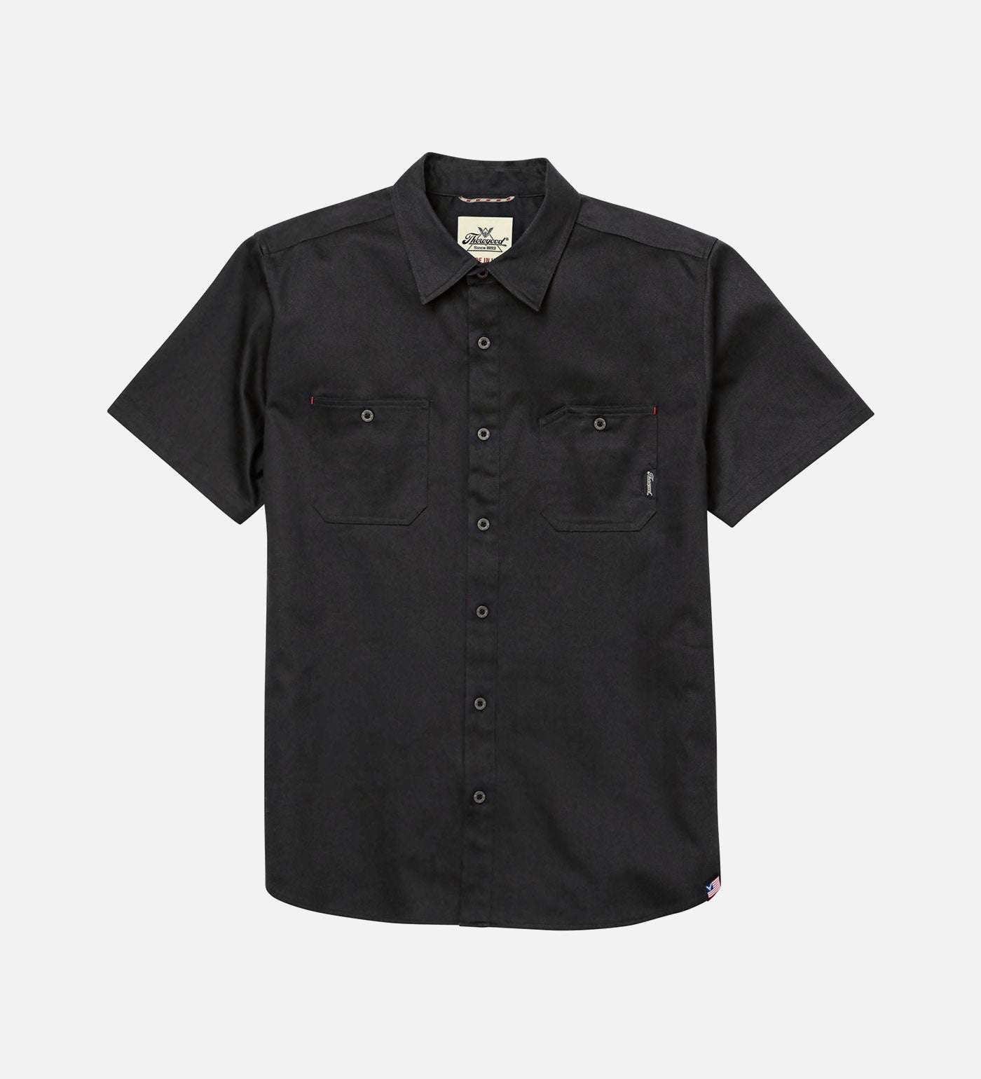 Thorogood Men's Water Repellent Heavyweight Utility Short Sleeve Shop Shirt USA Made