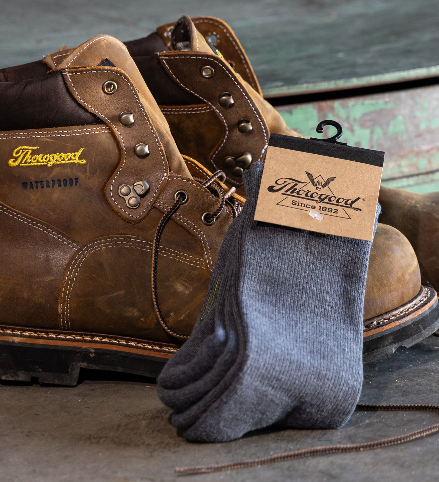 Thorogood 2PK COOLMAX® Half Cushion Crew Performance Work Socks